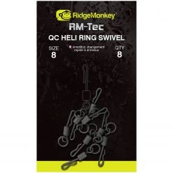 Cheap 😀 Ridge Monkey RidgeMonkey RM-Tec Quick Change Heli Ring Swivel Terminal Tackle 😉