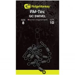 Cheap 🎁 Ridge Monkey RidgeMonkey RM-Tec Quick Change Swivel Terminal Tackle 🛒