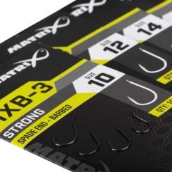 Outlet 😍 Matrix MXB-3 Strong Spade End Barbed Hooks Terminal Tackle 👍 -Prologic Fishing Official matrix mxb 3 strong spade end barbed hooks 2 1