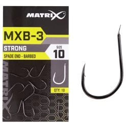 Outlet 😍 Matrix MXB-3 Strong Spade End Barbed Hooks Terminal Tackle 👍