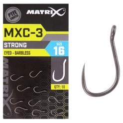 Promo 🎉 Matrix MXC-3 Strong Eyed Barbless Hooks Terminal Tackle 🧨