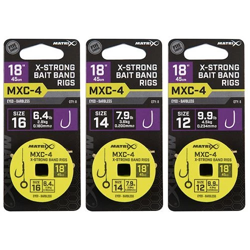 Deals ๐งจ Matrix MXC-4 Eyed Barbless X-Strong Bait Band Rigs 45cm Terminal Tackle ๐ 1 Deals ๐งจ Matrix MXC-4 Eyed Barbless X-Strong Bait Band Rigs 45cm Terminal Tackle ๐