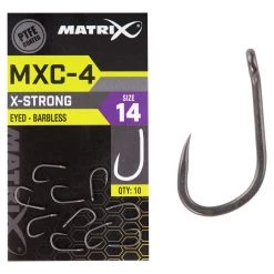 Best reviews of 👍 Matrix MXC-4 X-Strong Eyed Barbless Hooks Terminal Tackle 🎁
