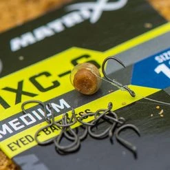 New 🥰 Matrix MXC-6 Medium Eyed Barbless Hooks Terminal Tackle ❤️ -Prologic Fishing Official matrix mxc 6 medium eyed barbless hooks 4 1