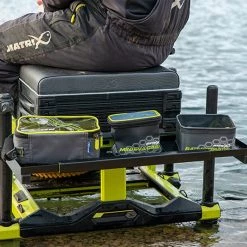 Hot Sale 💯 Matrix Slim Extending Side Tray Seat Box Accessories ✨ -Prologic Fishing Official matrix slim extending side tray in use 1