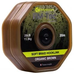 Wholesale 😍 Ridge Monkey RidgeMonkey RM-Tec Soft Braid Hooklink Line 😍 -Prologic Fishing Official ridgemonkey rm tec soft braid hooklink organic brown 2