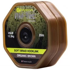 Wholesale 😍 Ridge Monkey RidgeMonkey RM-Tec Soft Braid Hooklink Line 😍 -Prologic Fishing Official ridgemonkey rm tec soft braid hooklink organic brown 3