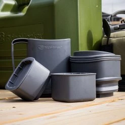 Top 10 🌟 Ridge Monkey RidgeMonkey ThermoMug DLX Brew Set Grey Cooking Equipment ✔️ -Prologic Fishing Official ridgemonkey thermomug dlx brew set grey 3 1